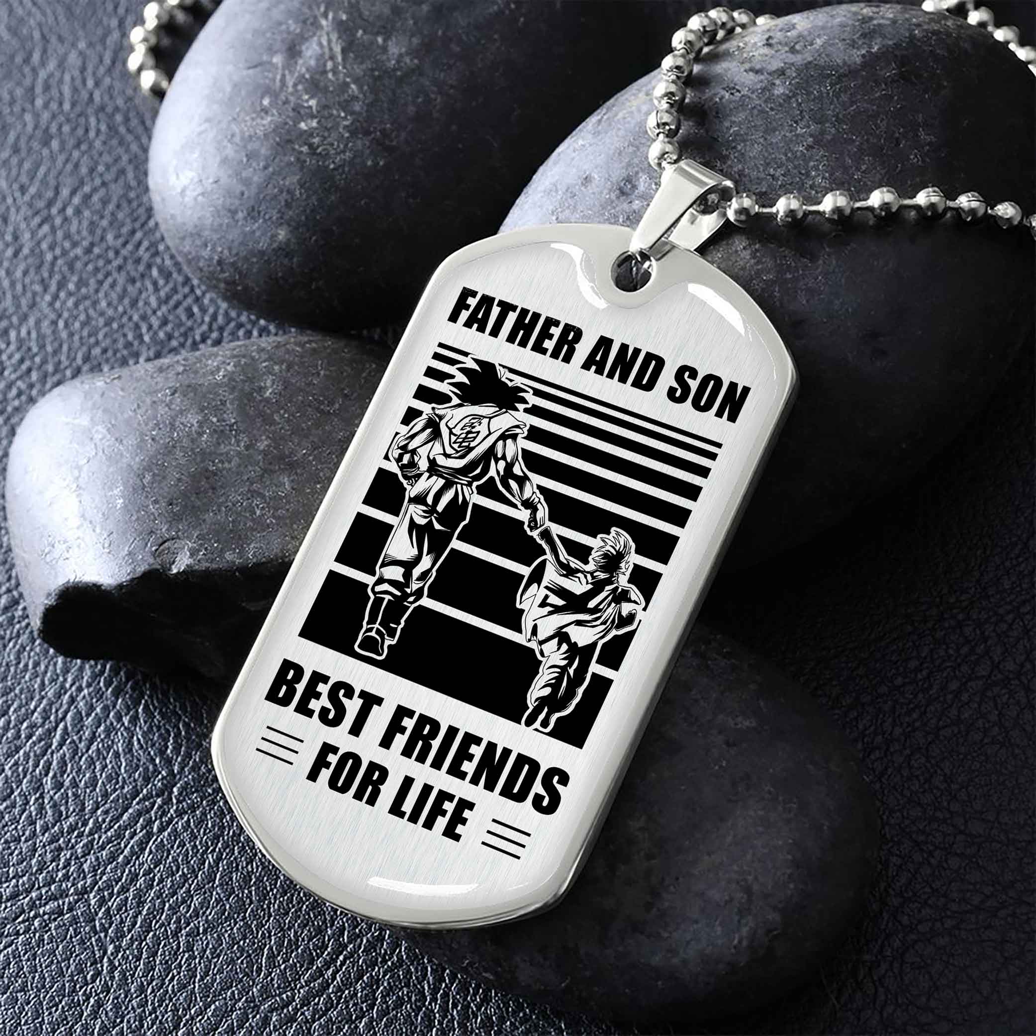 Soldier Military Chain Silver Plated 18K Gold Plated Father And Son Best Friend For Life Gift For Your Son