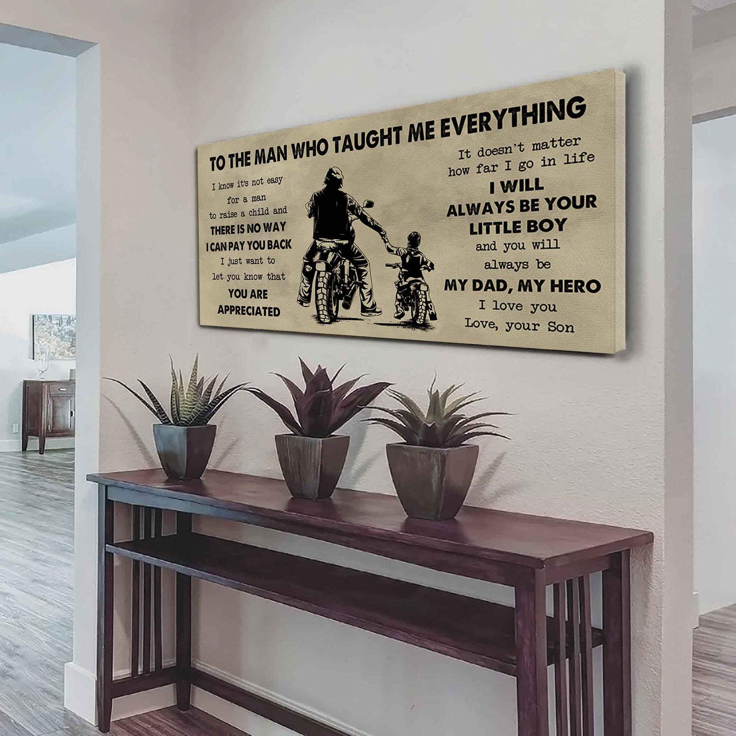 Soldier To The Man Who Taught Me Everything - You Will Always Be My Hero Poster Canvas Gift For Father - Photo Upload