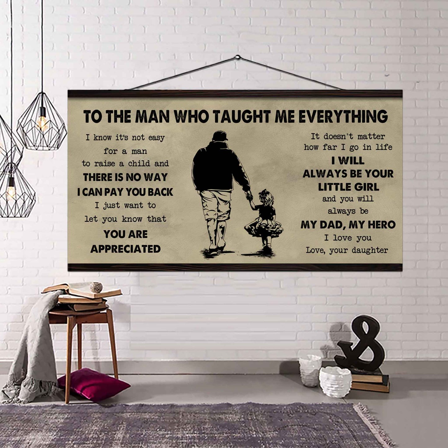 Soldier To The Man Who Taught Me Everything - You Will Always Be My Hero Poster Canvas Gift For Father - Photo Upload