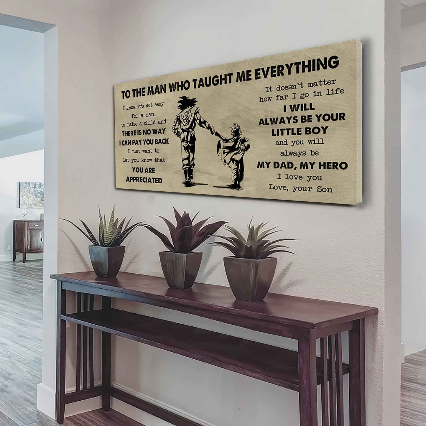 Soldier To The Man Who Taught Me Everything - You Will Always Be My Hero Poster Canvas Gift For Father - Photo Upload