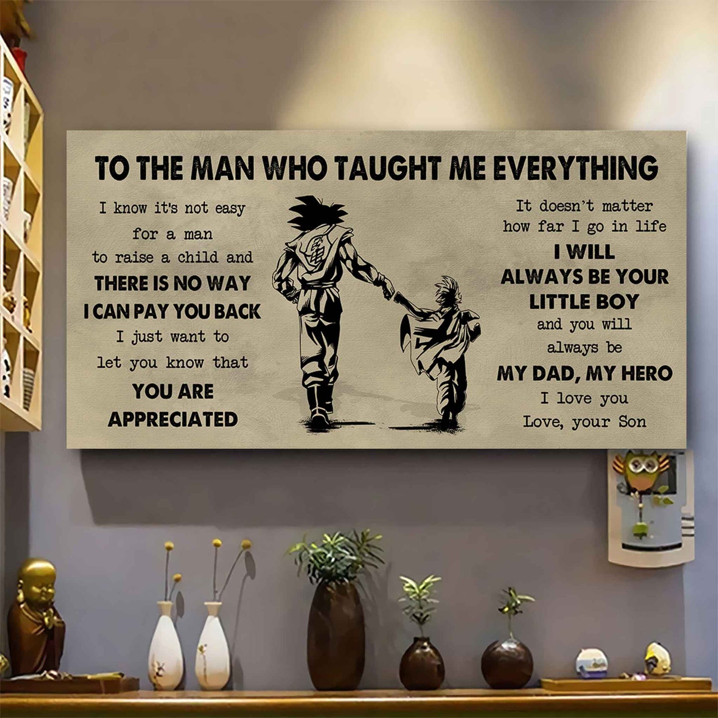 Soldier To The Man Who Taught Me Everything - You Will Always Be My Hero Poster Canvas Gift For Father - Photo Upload