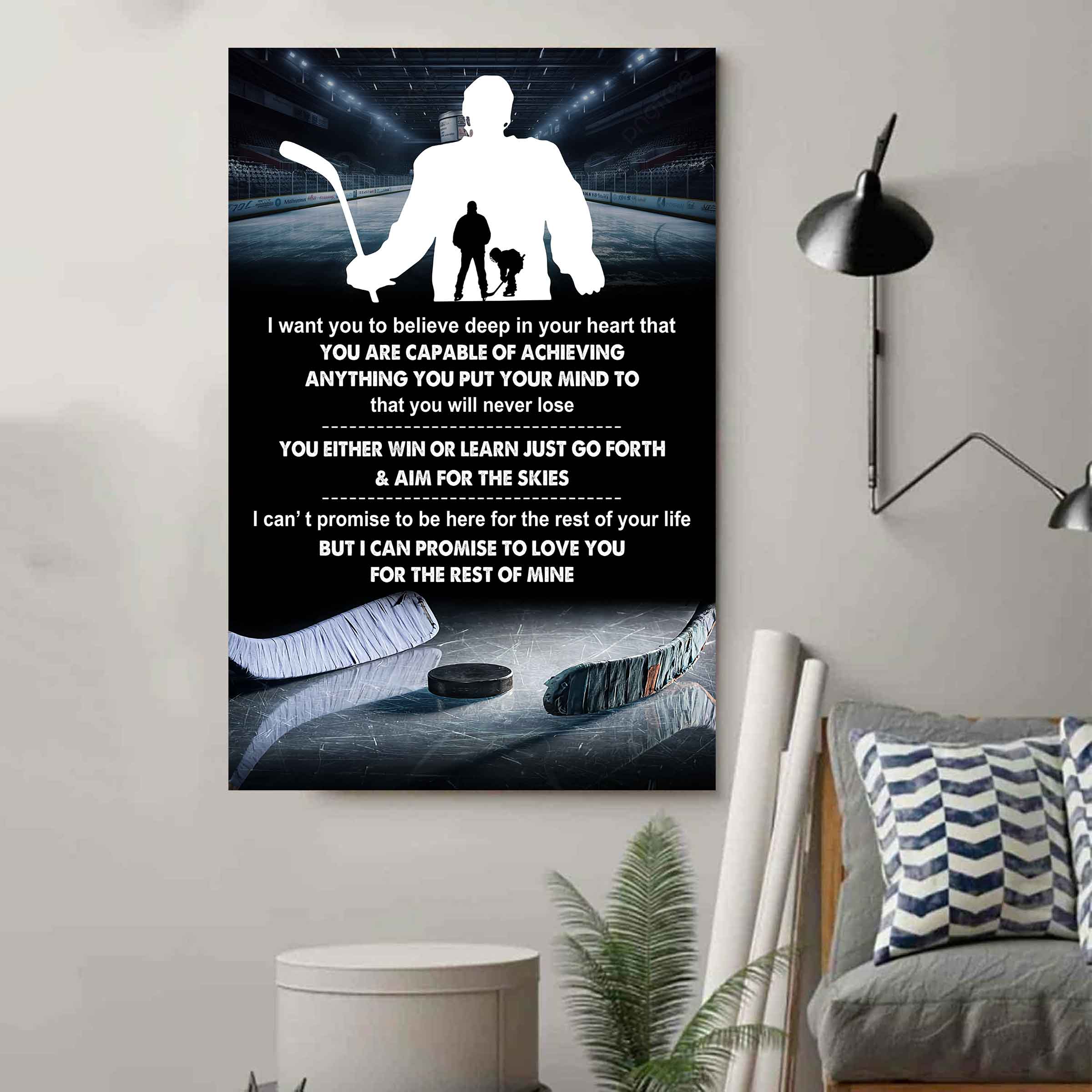 Poster Canvas To My Son You Will Never Lose You Either Win Or Learn - I Love You Gift From Dad