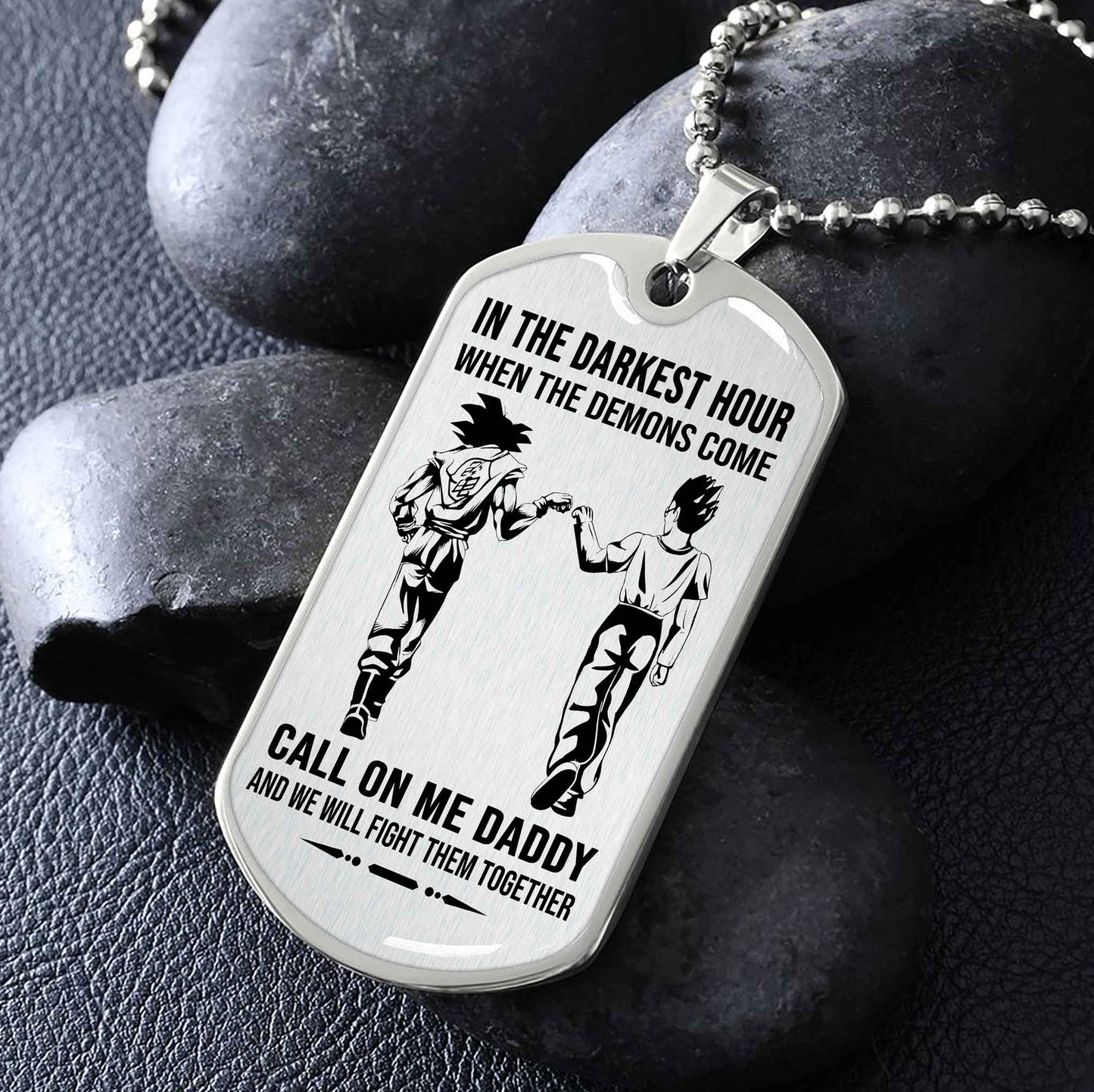 DRB VGT Military Chain Silver Plated 18K Gold Plated Call On Me Daddy Gift For Your Dad