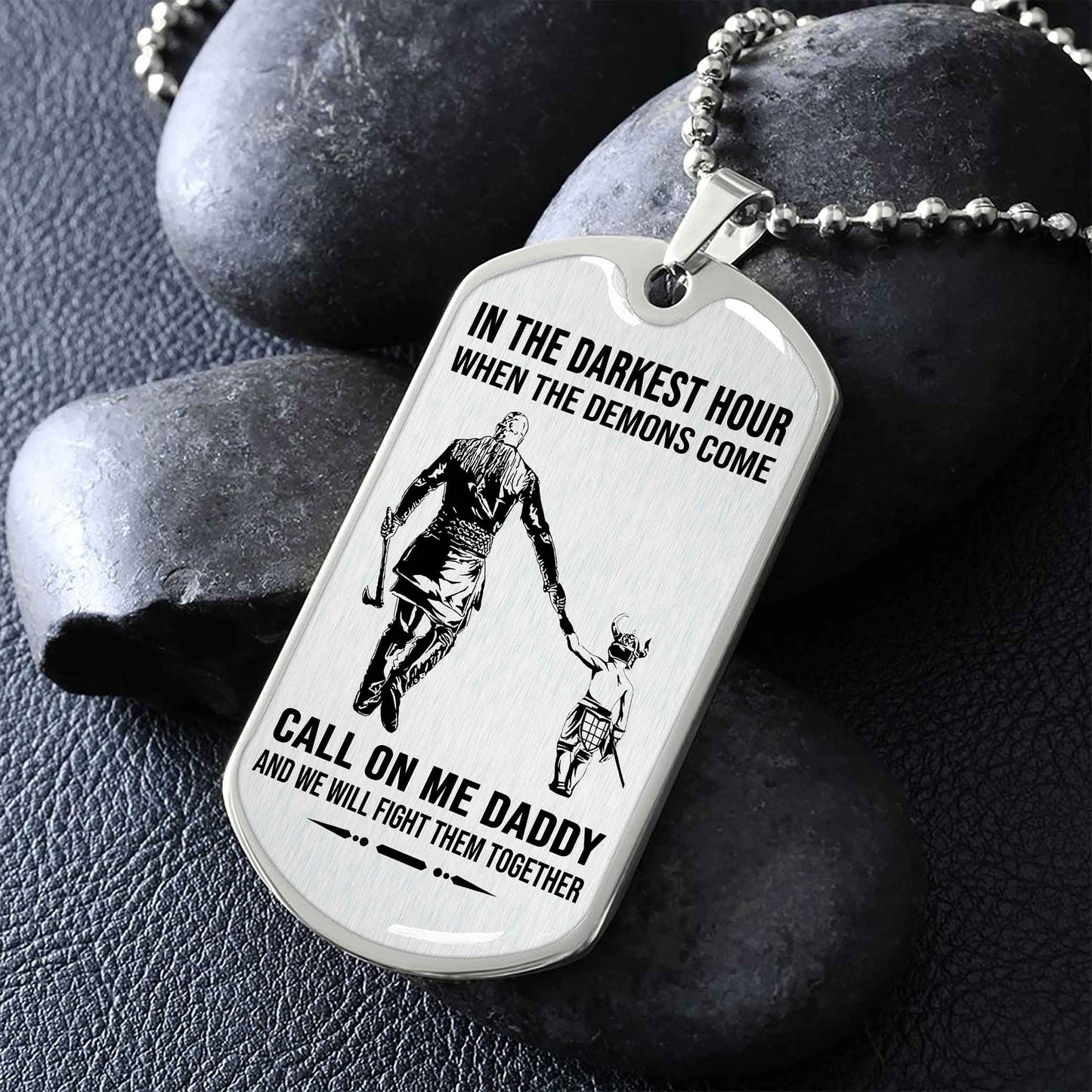 DRB GK Military Chain Silver Plated 18K Gold Plated Call On Me Daddy Gift For Your Dad