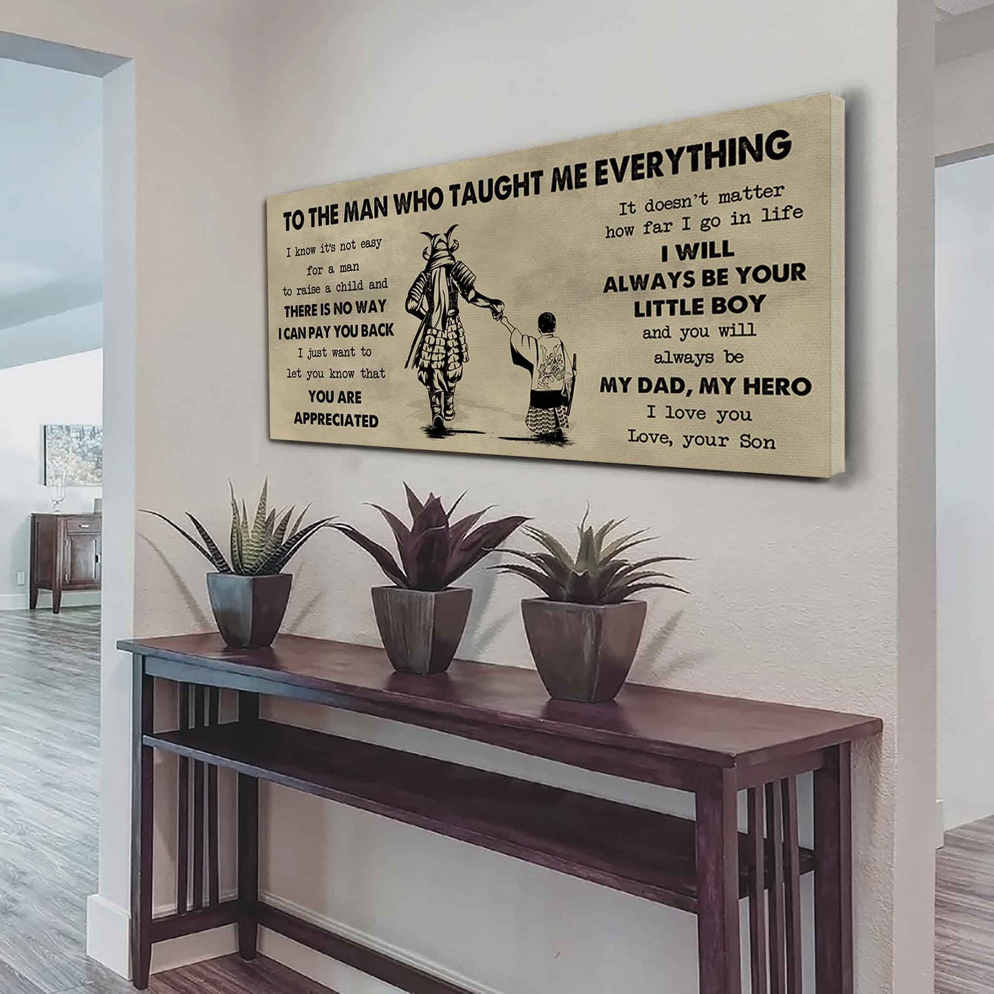 Soldier To The Man Who Taught Me Everything - You Will Always Be My Hero Poster Canvas Gift For Father - Photo Upload