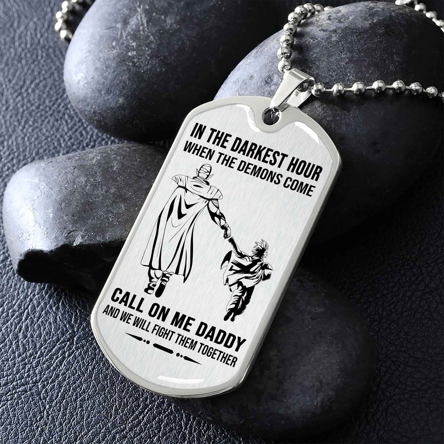 DRB GK Military Chain Silver Plated 18K Gold Plated Call On Me Daddy Gift For Your Dad