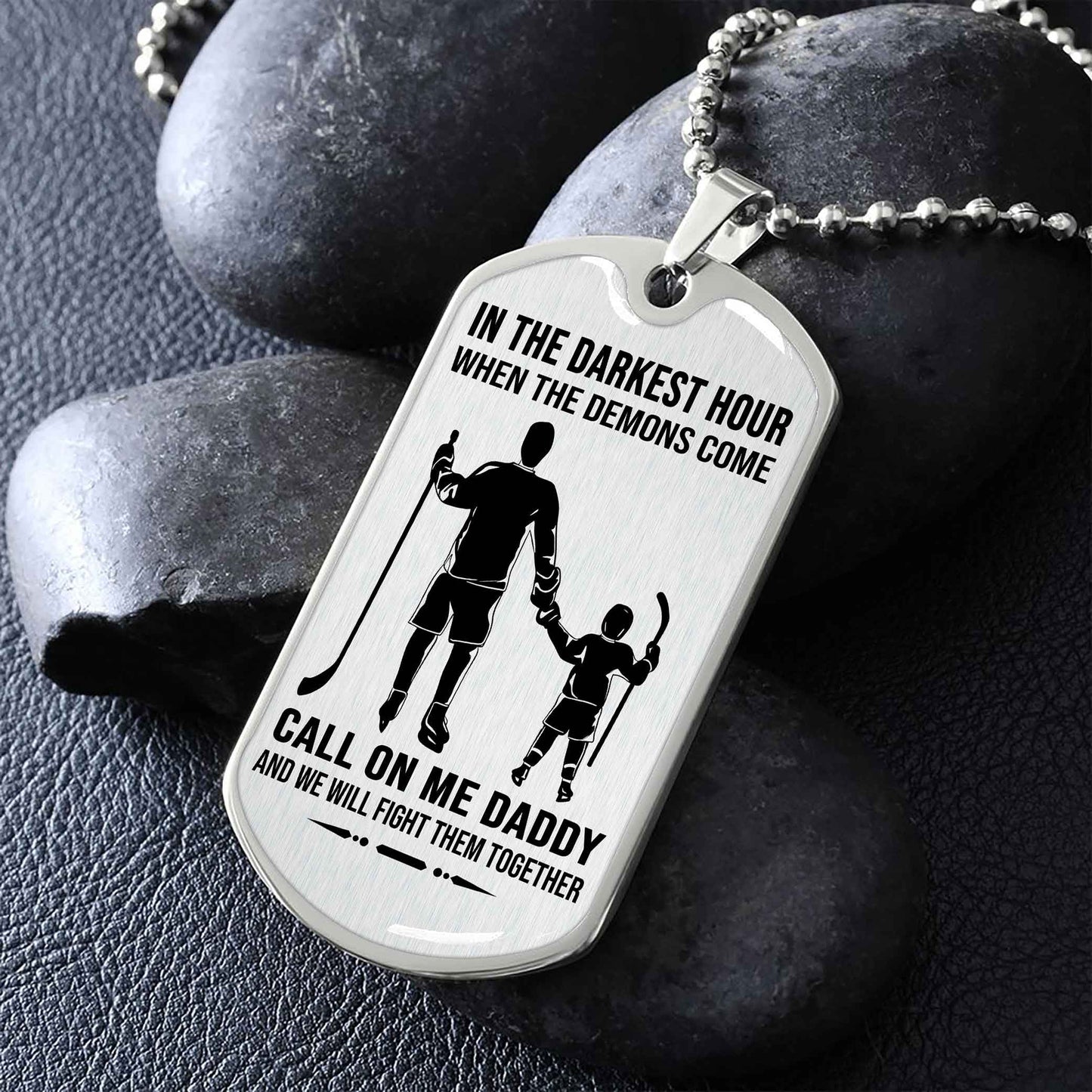 DRB GK Military Chain Silver Plated 18K Gold Plated Call On Me Daddy Gift For Your Dad