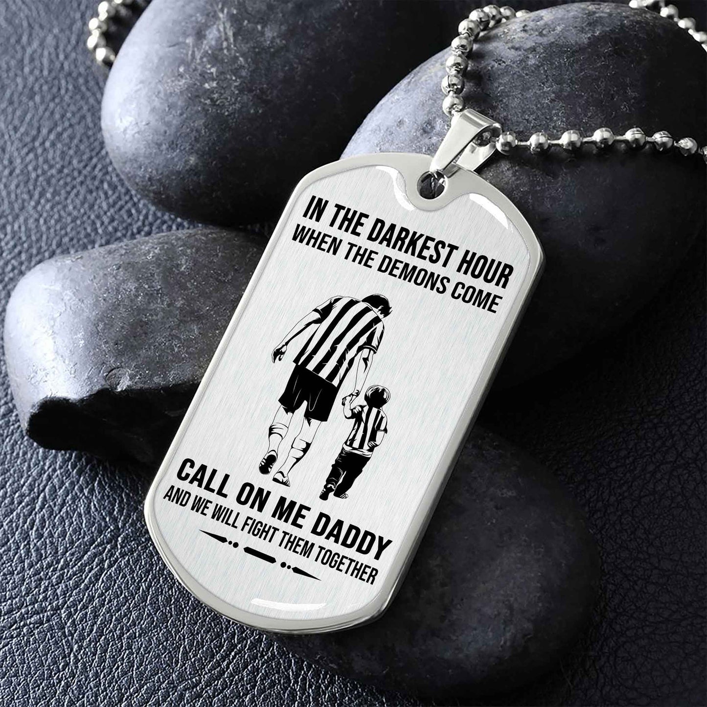 DRB GK Military Chain Silver Plated 18K Gold Plated Call On Me Daddy Gift For Your Dad