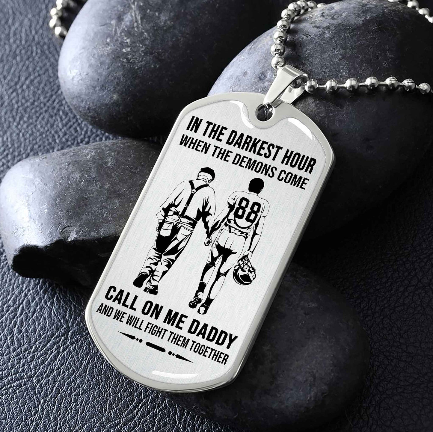DRB VGT Military Chain Silver Plated 18K Gold Plated Call On Me Daddy Gift For Your Dad