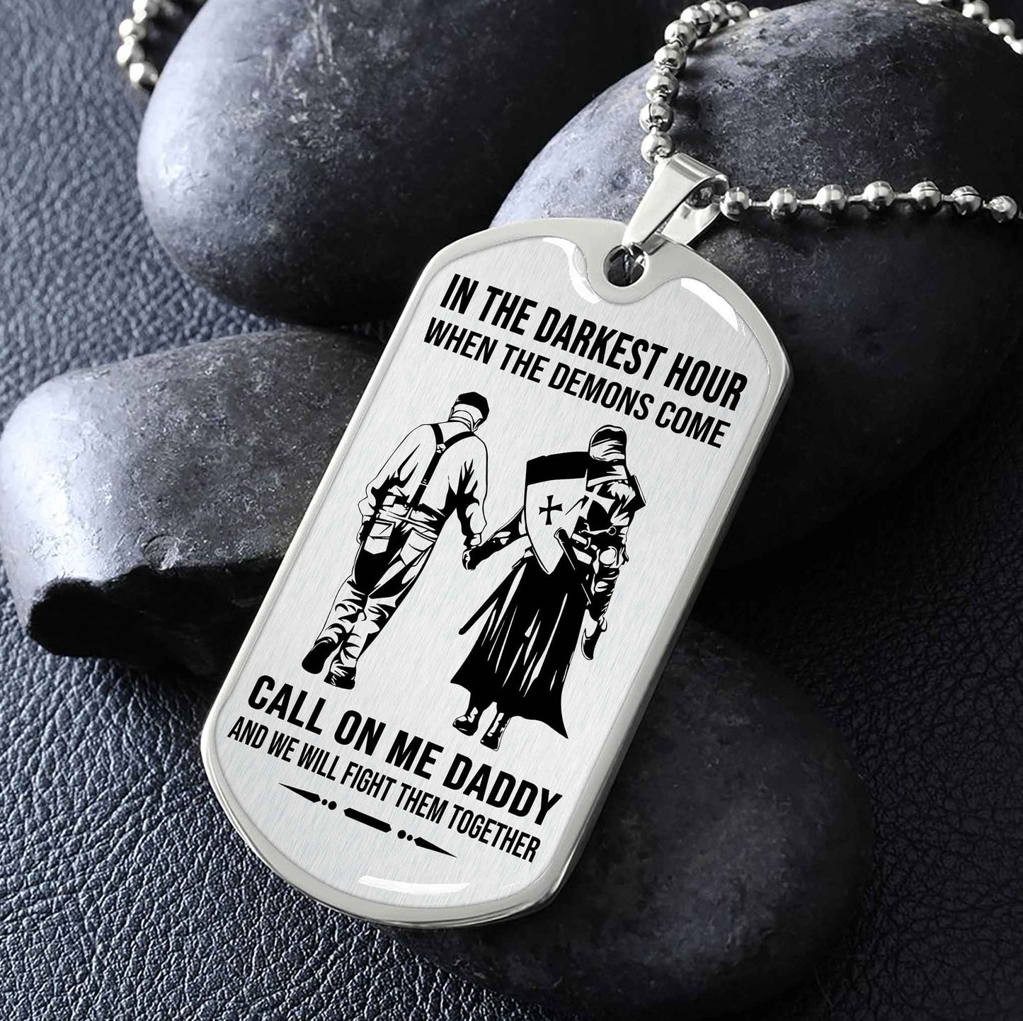 DRB VGT Military Chain Silver Plated 18K Gold Plated Call On Me Daddy Gift For Your Dad