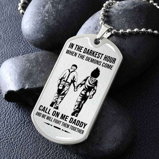 DRB VGT Military Chain Silver Plated 18K Gold Plated Call On Me Daddy Gift For Your Dad