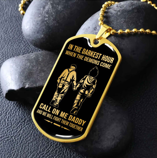 DRB VGT Military Chain Silver Plated 18K Gold Plated Call On Me Daddy Gift For Your Dad