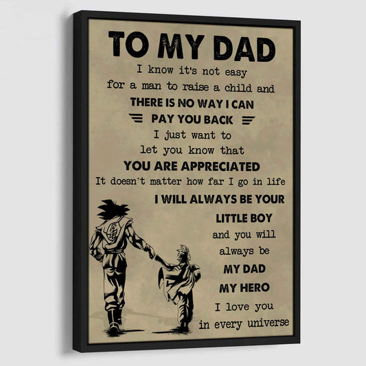 DRB Poster Canvas To My Dad-I love you in every universe