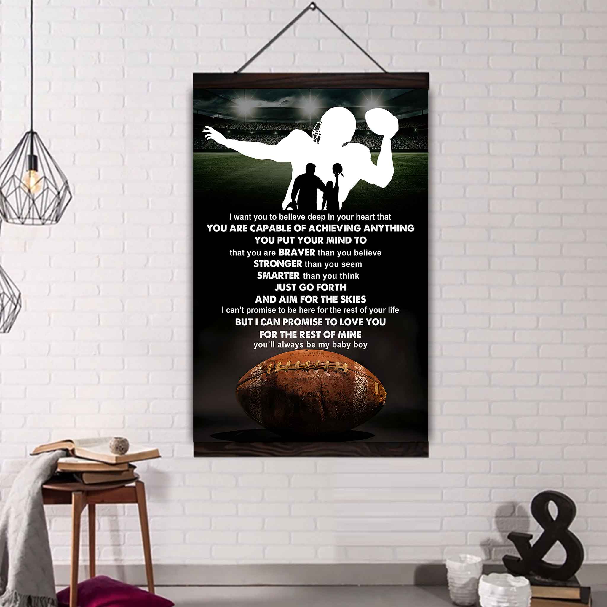 Poster Canvas To My Son You Put Your Mind To That You Are Braver Gift From Dad