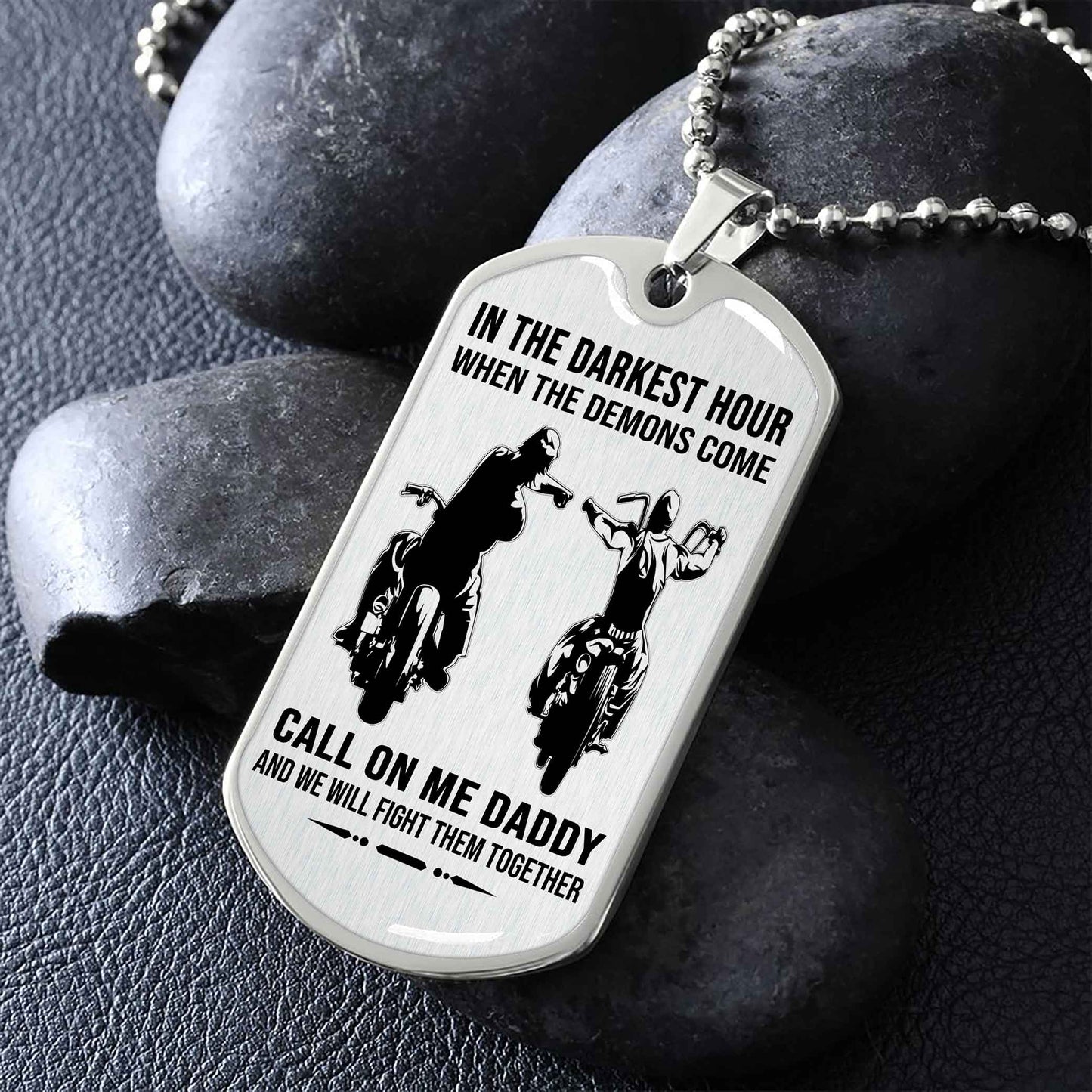 DRB GK Military Chain Silver Plated 18K Gold Plated Call On Me Daddy Gift For Your Dad