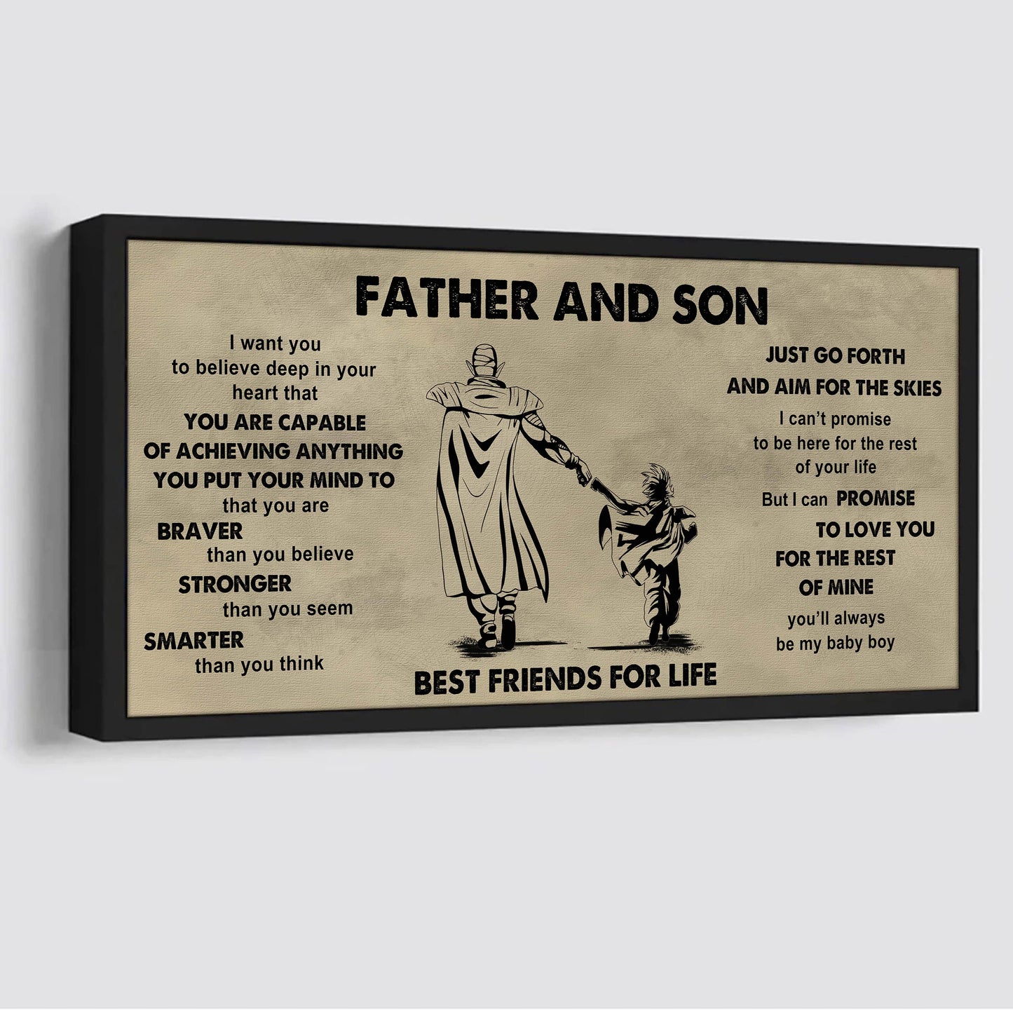 Vikings Father And Daughter Best Friends For Life - That You Are Braver Than You Believe Poster Canvas Gift For Daughter From Father