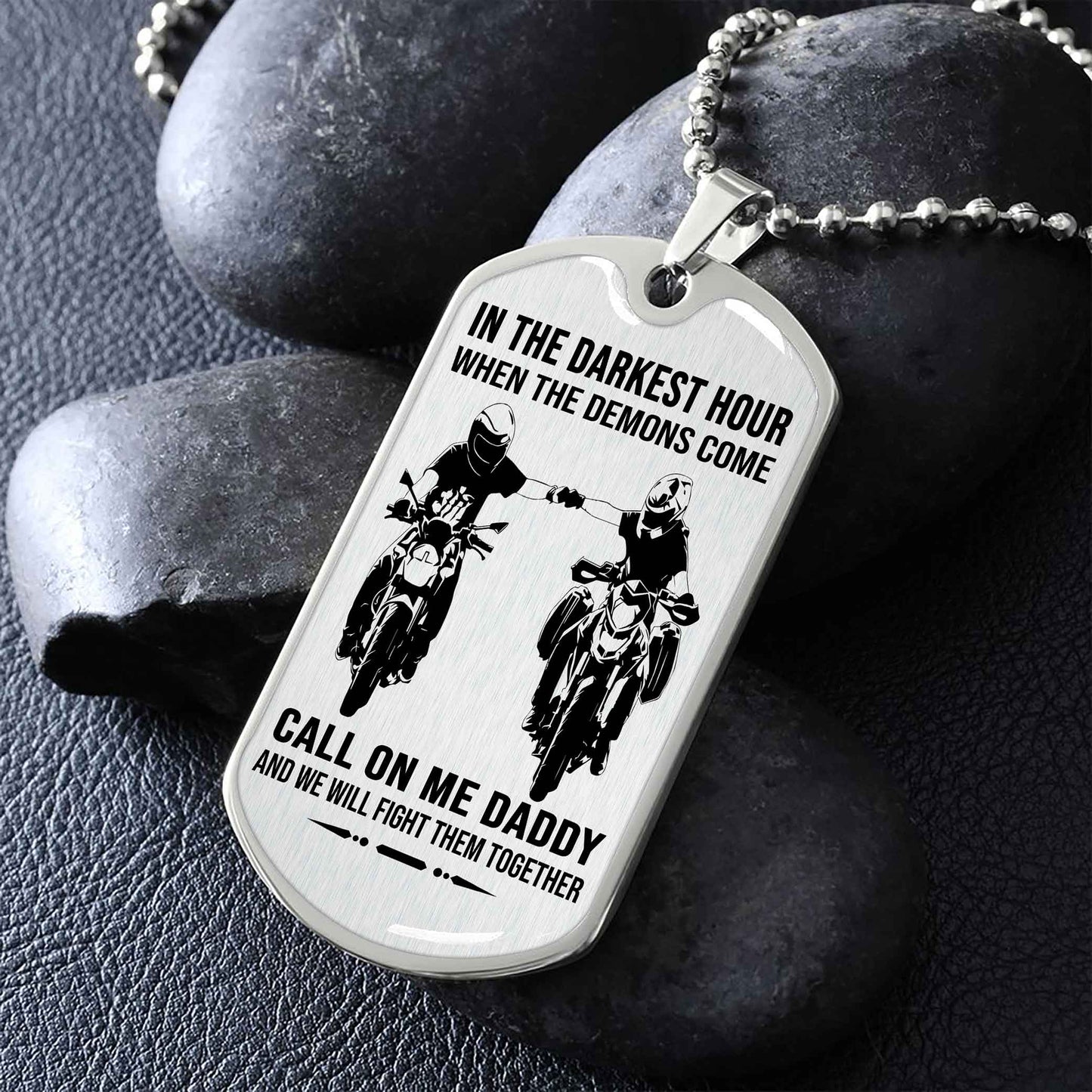 DRB GK Military Chain Silver Plated 18K Gold Plated Call On Me Daddy Gift For Your Dad