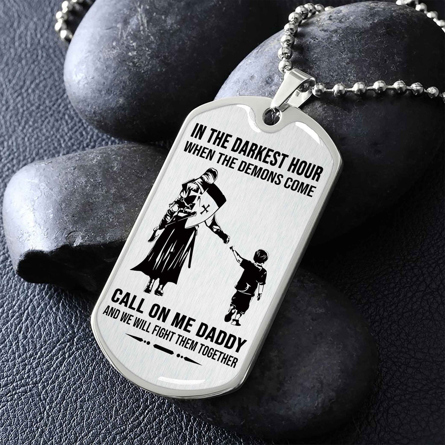 DRB VGT Military Chain Silver Plated 18K Gold Plated Call On Me Daddy Gift For Your Dad
