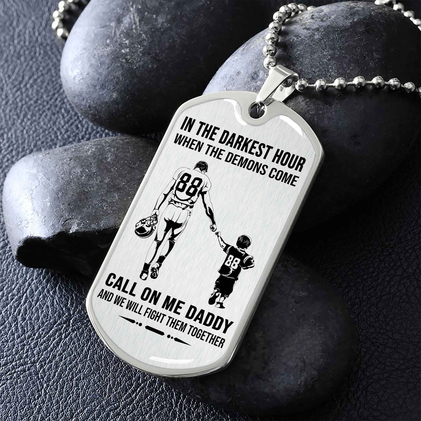 DRB GK Military Chain Silver Plated 18K Gold Plated Call On Me Daddy Gift For Your Dad