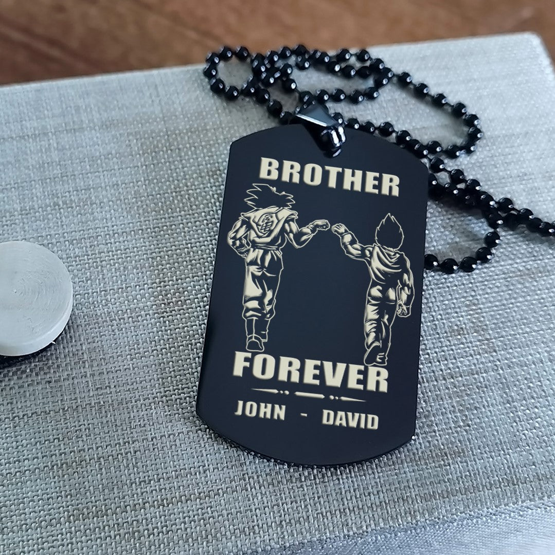 Viking Call on me brother engraved dog tag double sided. gift for brothers