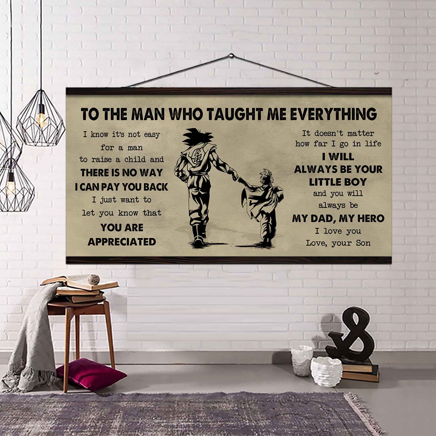 Soldier To The Man Who Taught Me Everything - You Will Always Be My Hero Poster Canvas Gift For Father - Photo Upload