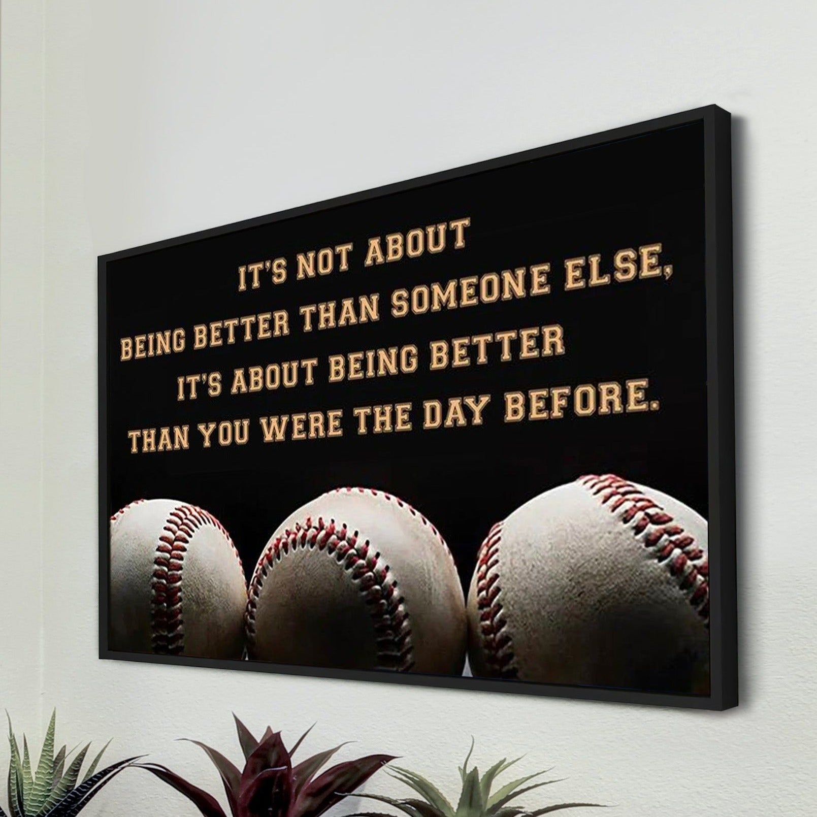 Racing customizable poster canvas - It is not about better than someone else, It is about being better than you were the day before