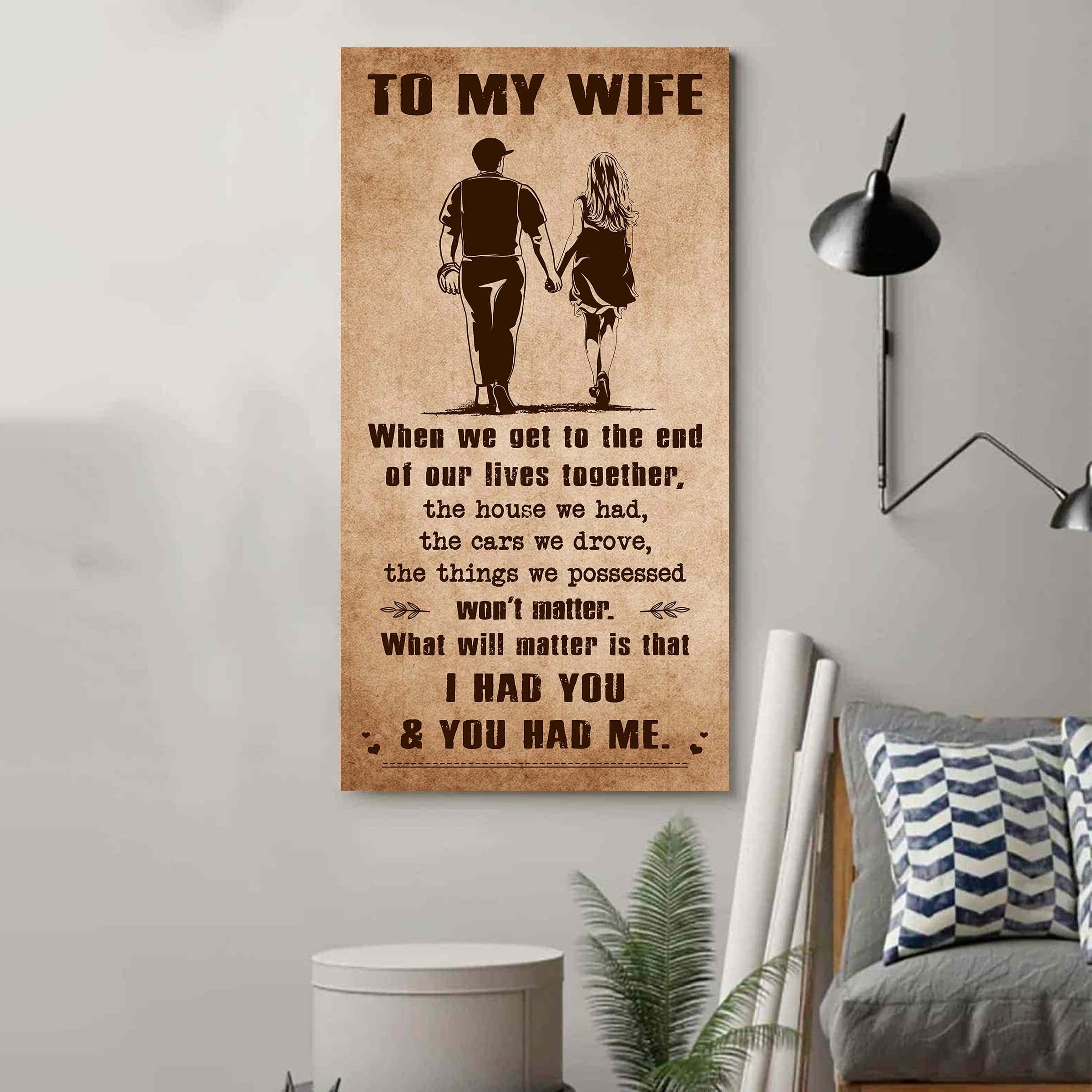 Sport - I Had You And You Had Me Wife And Husband - Vertical Poster Canvas, Gift For Your Darling