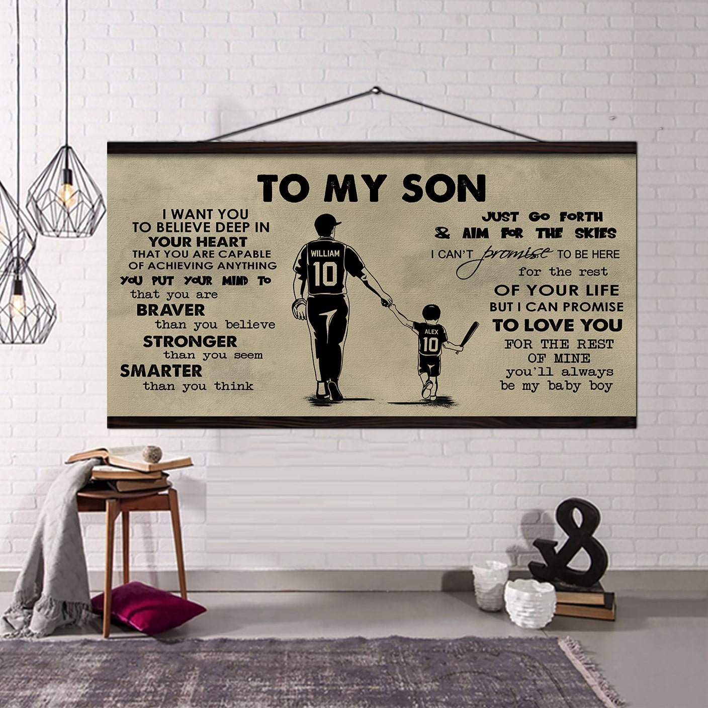 Knight Templar TO MY SON- I WANT YOU TO BELIEVE- CANVAS POSTER