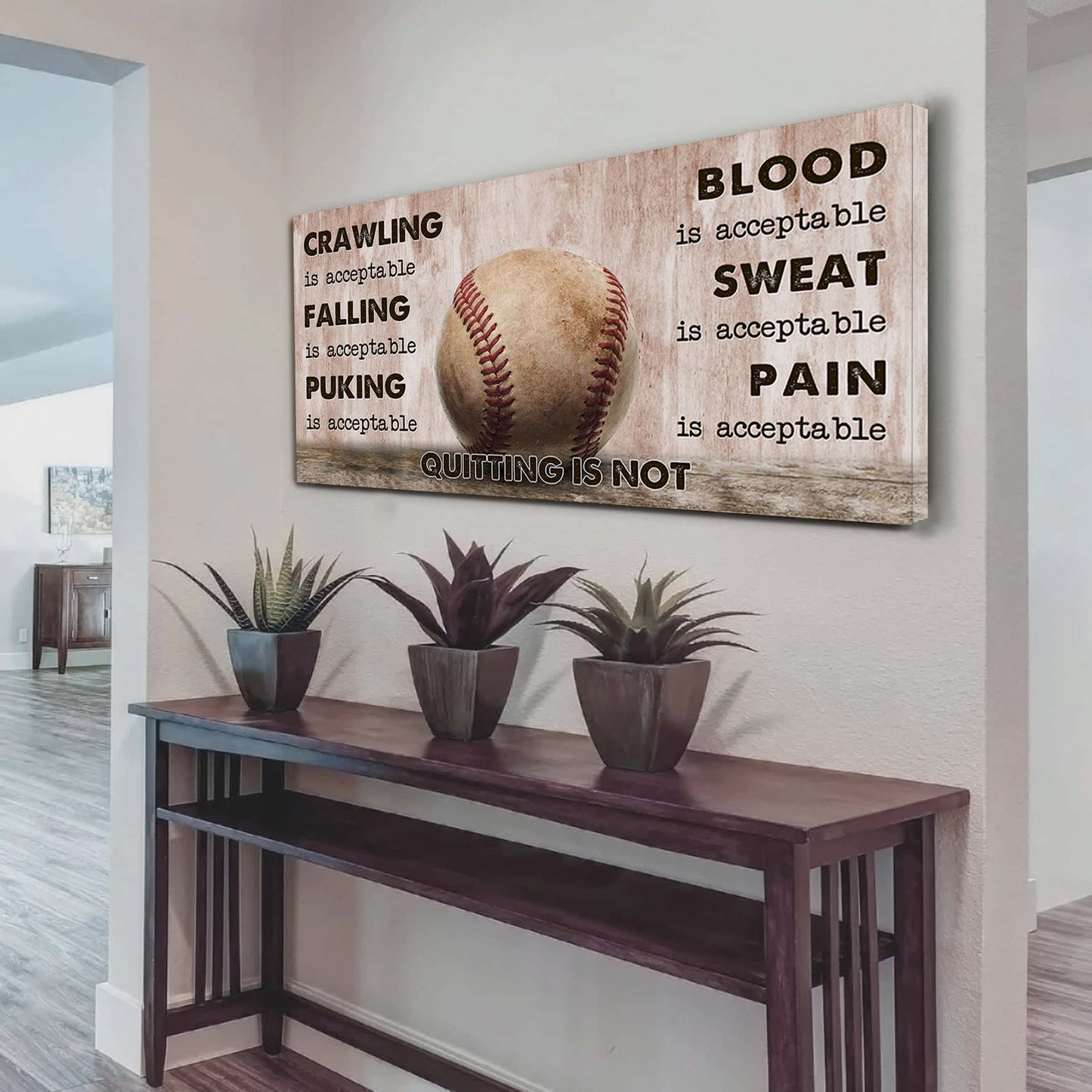 Hockey Poster Canvas Quiting Is Not