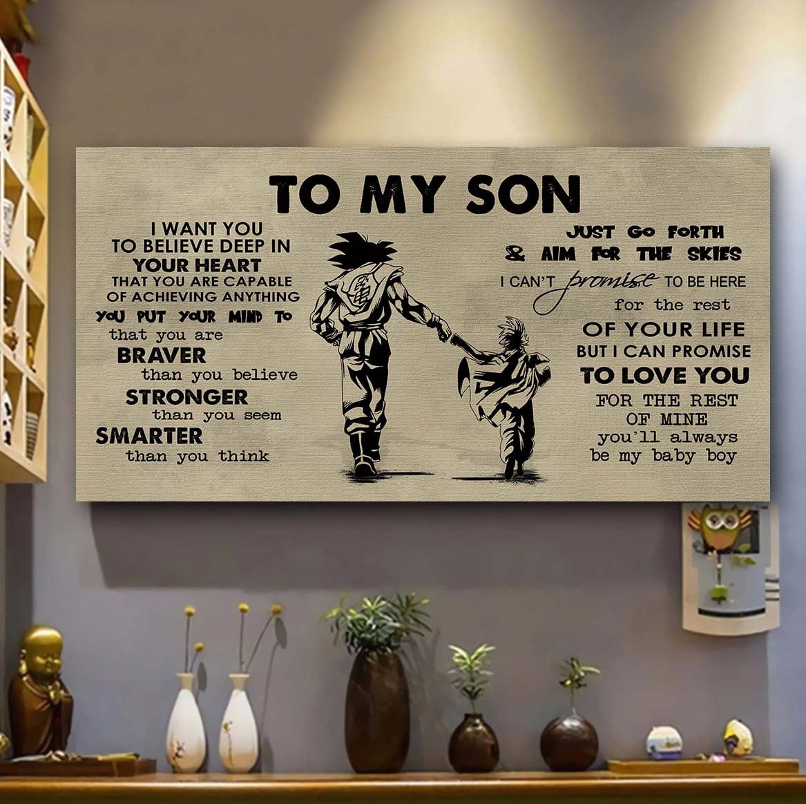 Family TO MY DAUGHTER- I WANT YOU TO BELIEVE- CANVAS POSTER