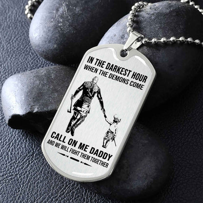 DRB VGT Military Chain Silver Plated 18K Gold Plated Call On Me Daddy Gift For Your Dad