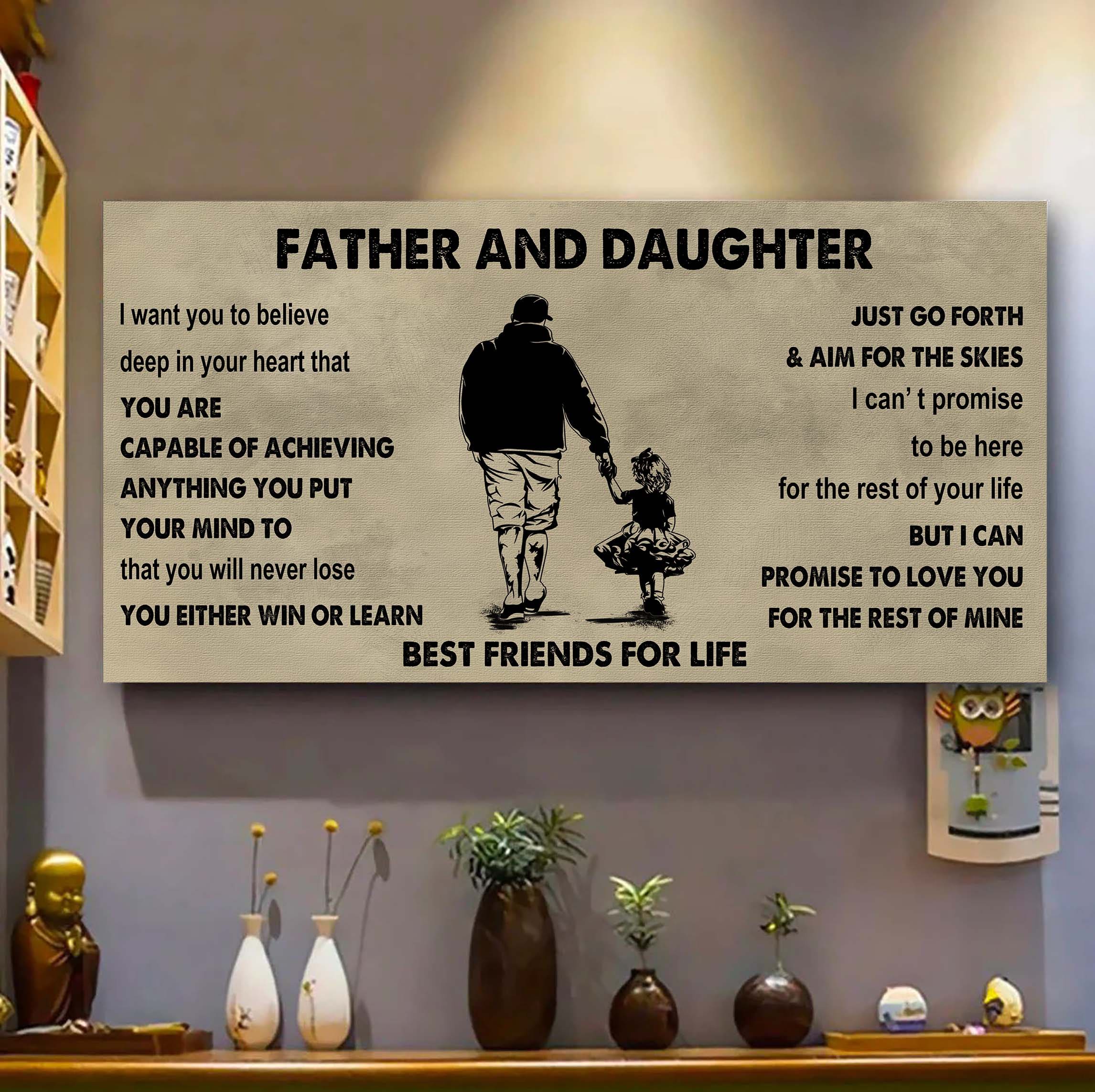 Soldier Father And Son Best Friends For Life - Ver 2 You Will Never Lose Poster Canvas Gift For Son From Father