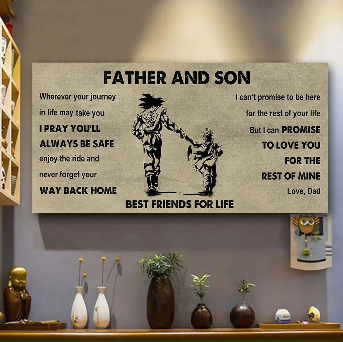 DRB Father And Daughter Best Friends For Life - Ver 2 Never Forget Your Way Back Home Poster Canvas Gift For Daughter From Father