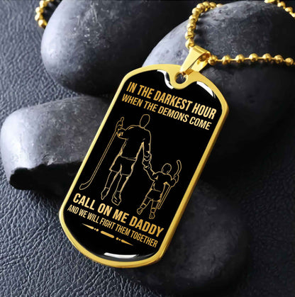 DRB GK Military Chain Silver Plated 18K Gold Plated Call On Me Daddy Gift For Your Dad