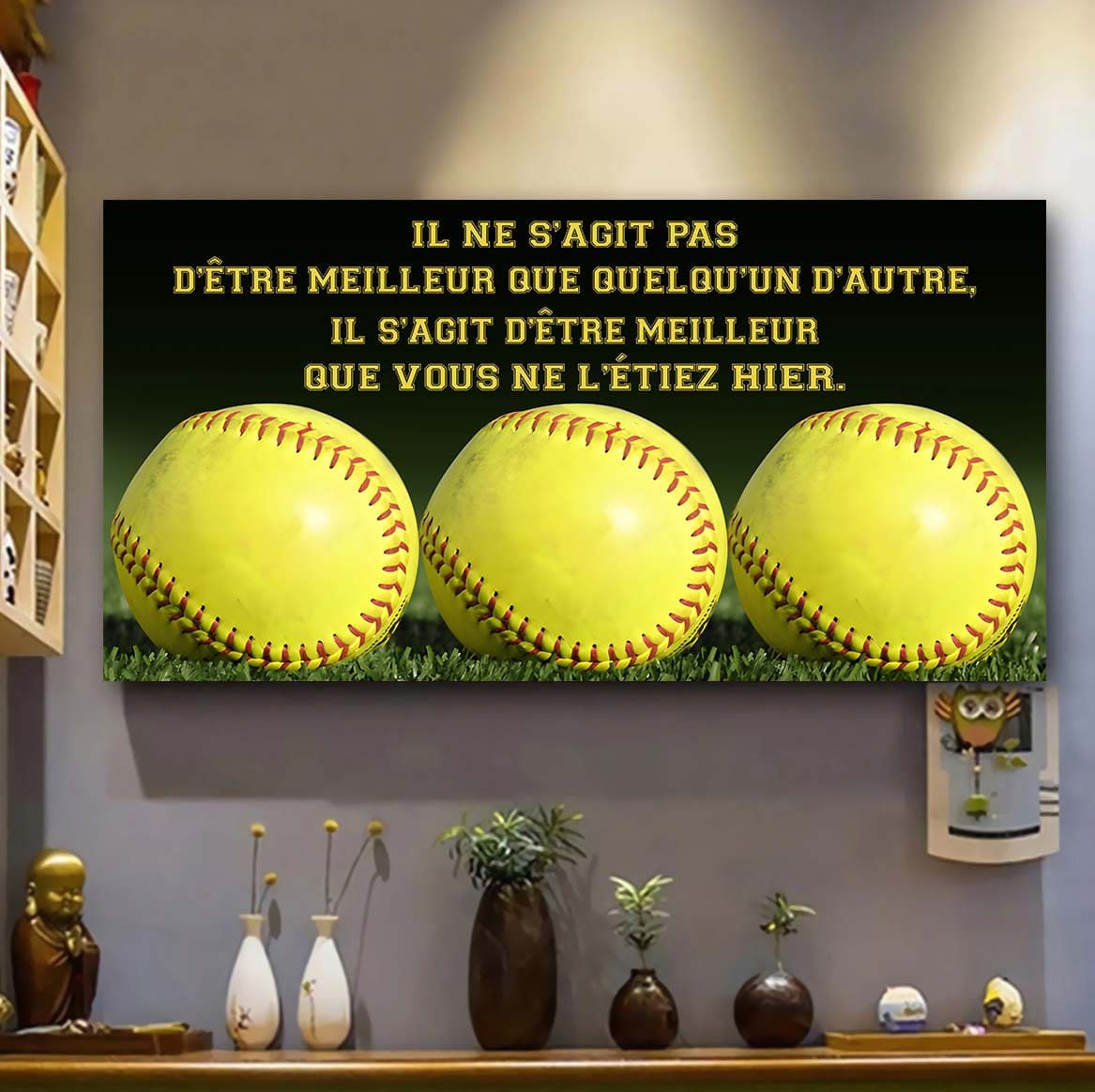 Tennis Il ne s'agit pas d'être meilleur que quelqu'un d'autre, il s'agit d'être meilleur que vous ne l'étiez hier