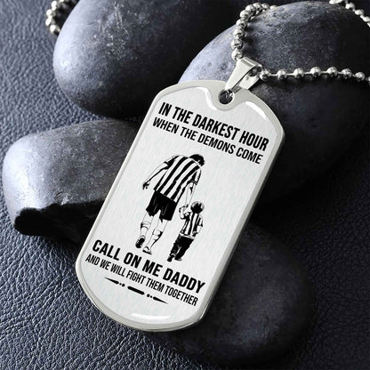 DRB GK Military Chain Silver Plated 18K Gold Plated Call On Me Daddy Gift For Your Dad