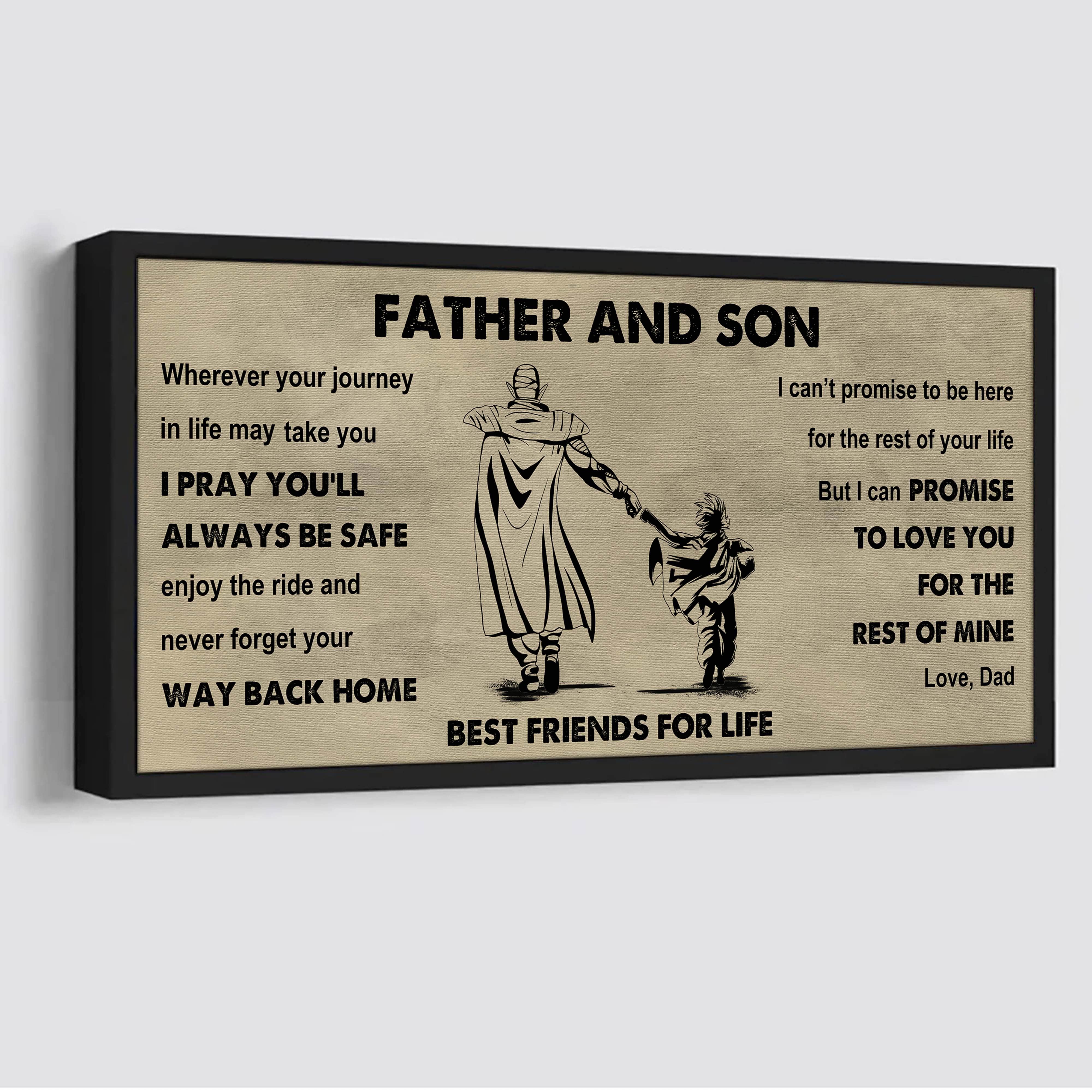 Vikings Father And Daughter Best Friends For Life - Ver 2 Never Forget Your Way Back Home Poster Canvas Gift For Daughter From Father