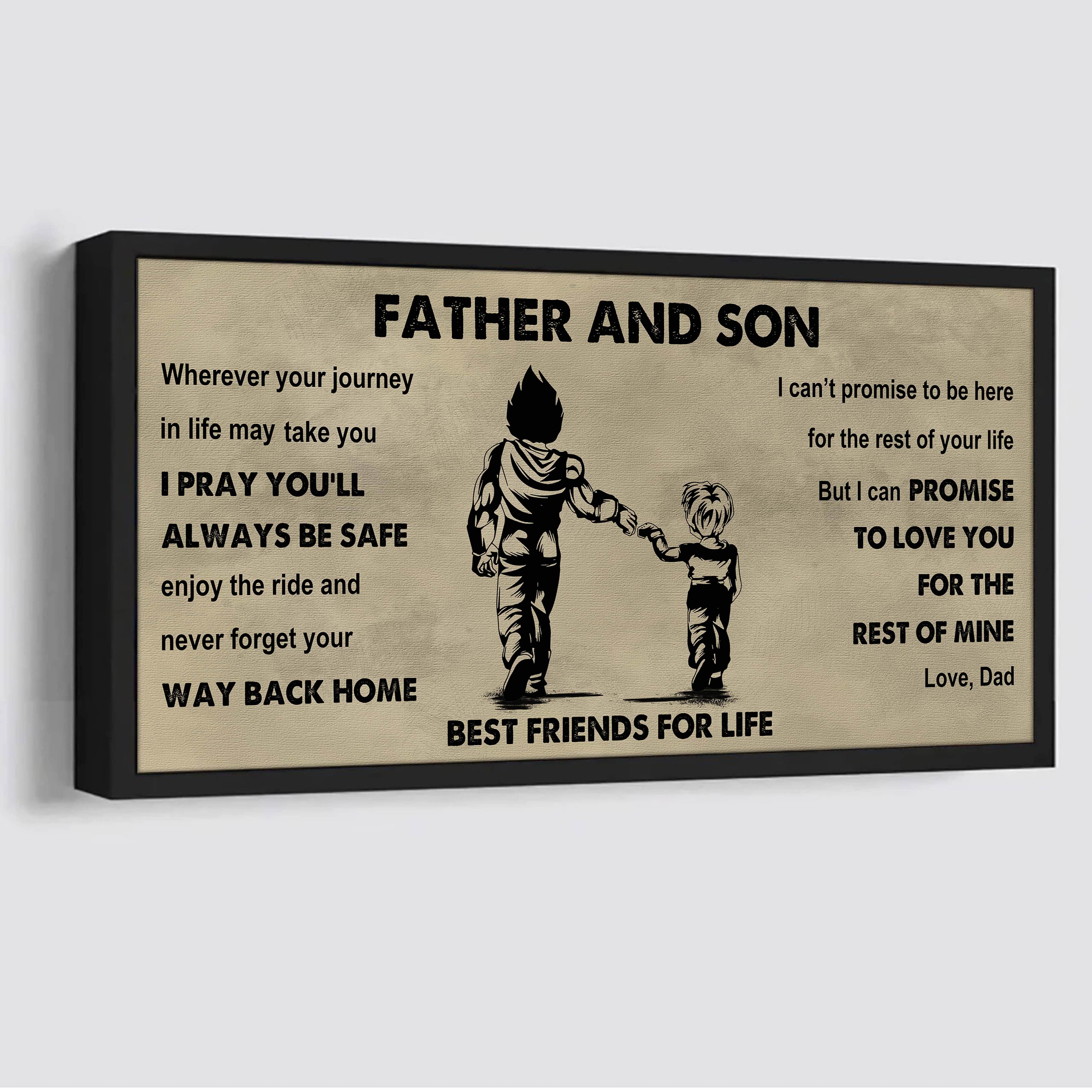 Vikings Father And Daughter Best Friends For Life - Ver 2 Never Forget Your Way Back Home Poster Canvas Gift For Daughter From Father