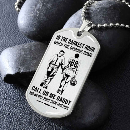DRB VGT Military Chain Silver Plated 18K Gold Plated Call On Me Daddy Gift For Your Dad