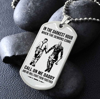 DRB GK Military Chain Silver Plated 18K Gold Plated Call On Me Daddy Gift For Your Dad