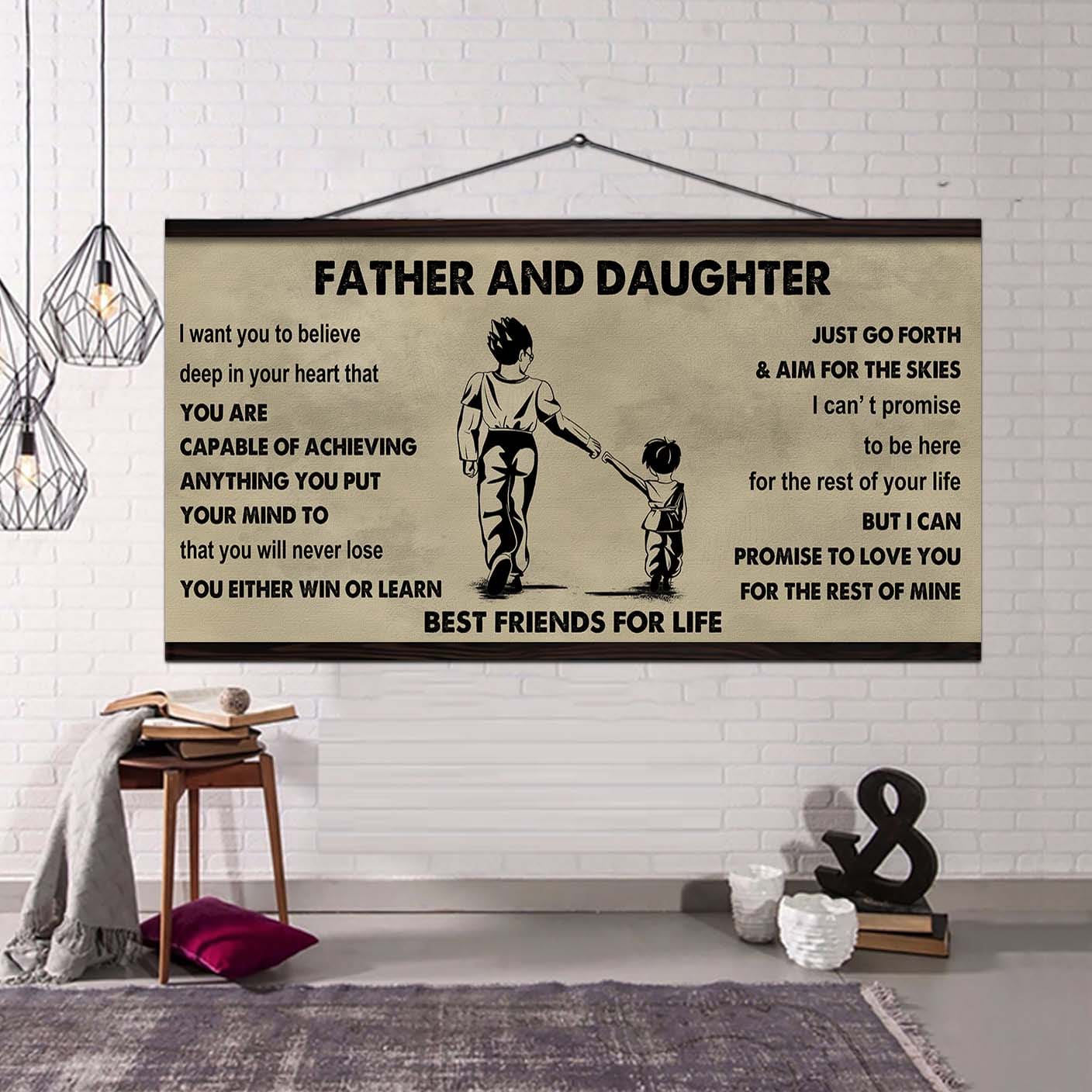 Photo Upload Father And Son Best Friends For Life - Ver 2 You Will Never Lose Poster Canvas Gift For Son From Father