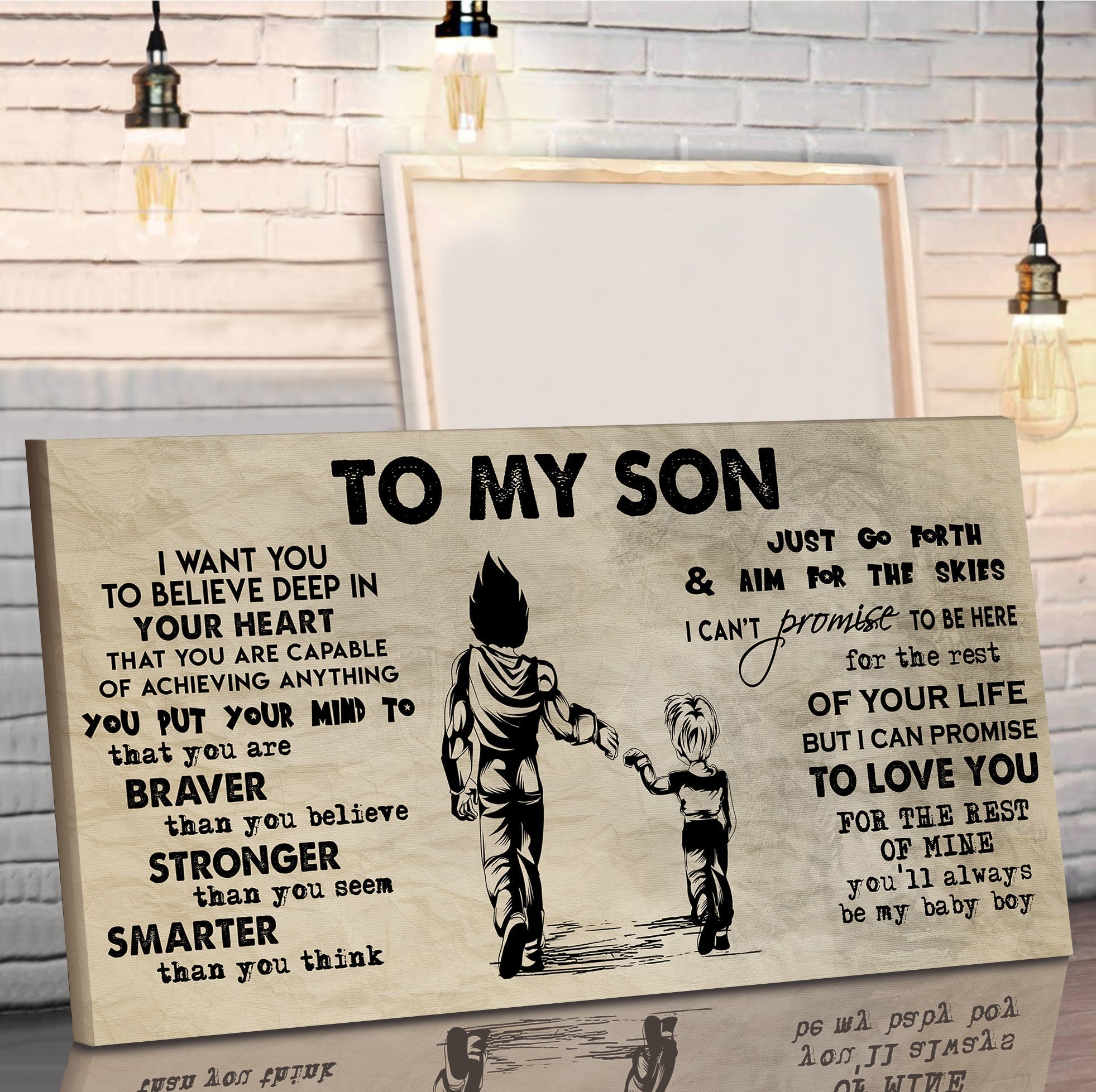 Family TO MY DAUGHTER- I WANT YOU TO BELIEVE- CANVAS POSTER