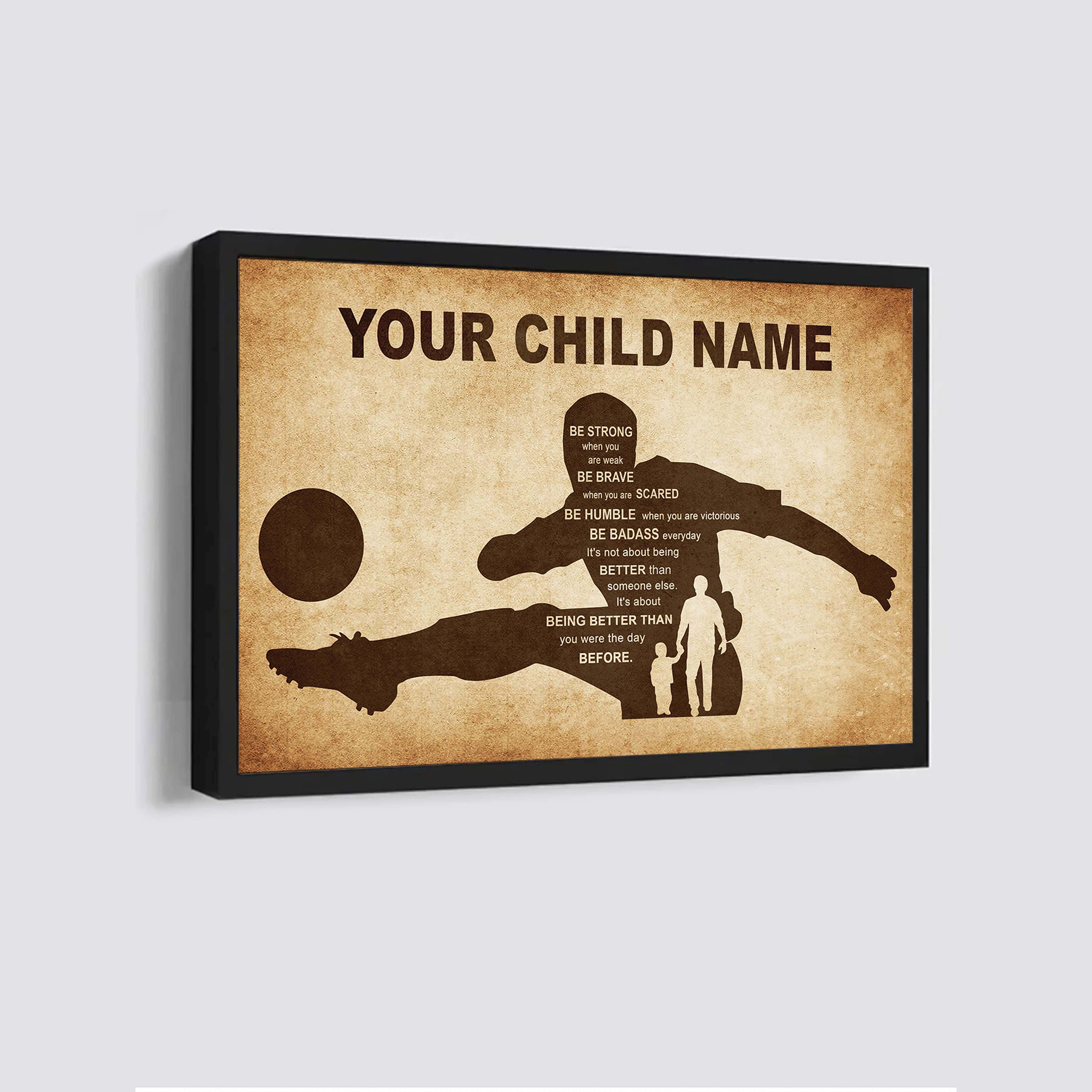 Basketball Personalized Your Child Name From Dad To Son