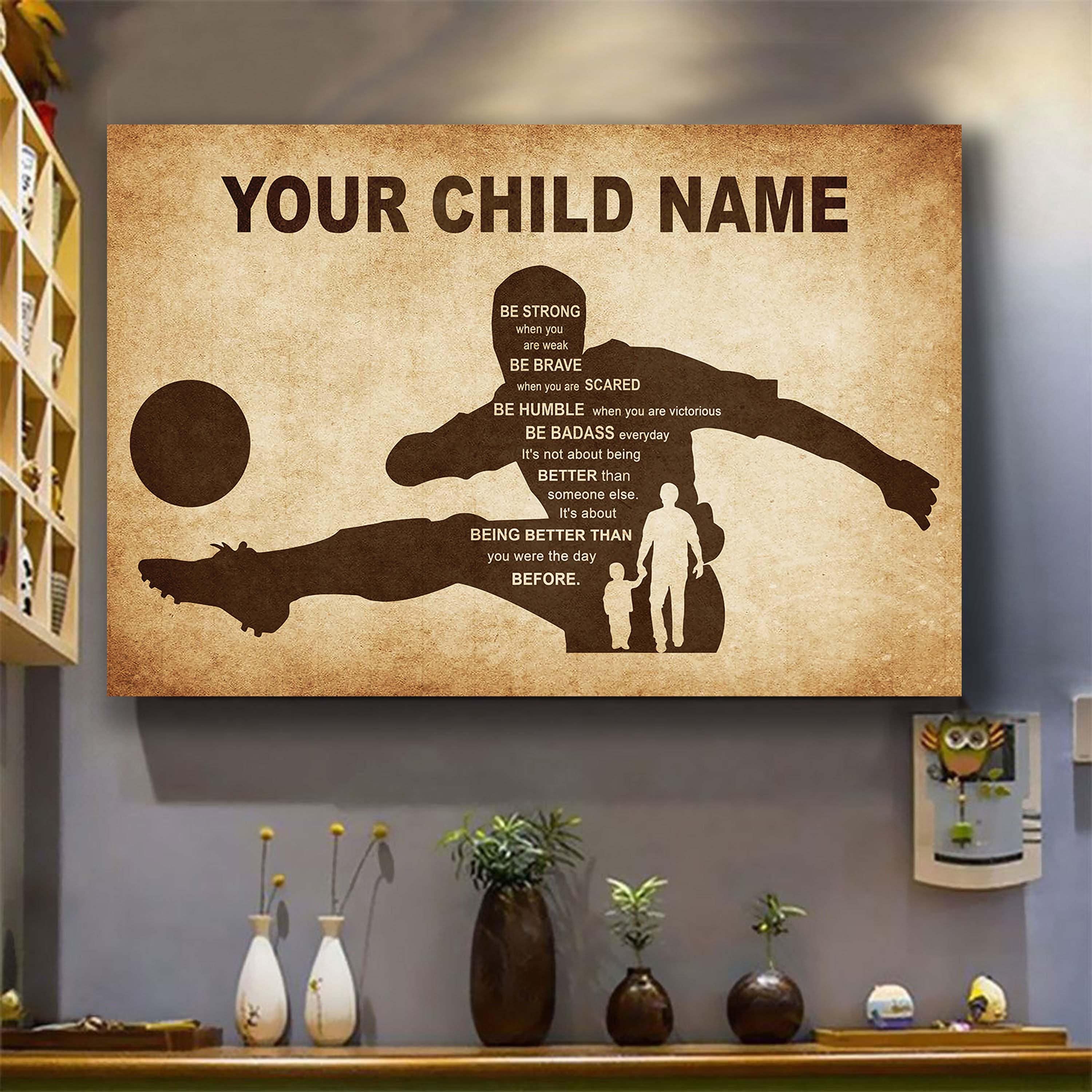 Basketball Personalized Your Child Name From Dad To Son