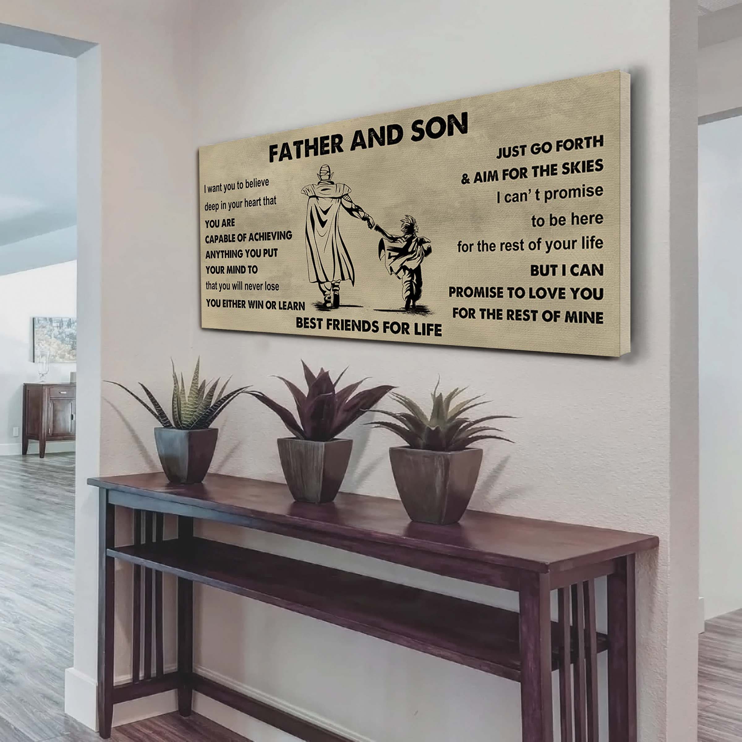 Soldier Father And Son Best Friends For Life - Ver 2 You Will Never Lose Poster Canvas Gift For Son From Father