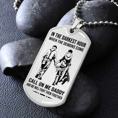 DRB GK Military Chain Silver Plated 18K Gold Plated Call On Me Daddy Gift For Your Dad