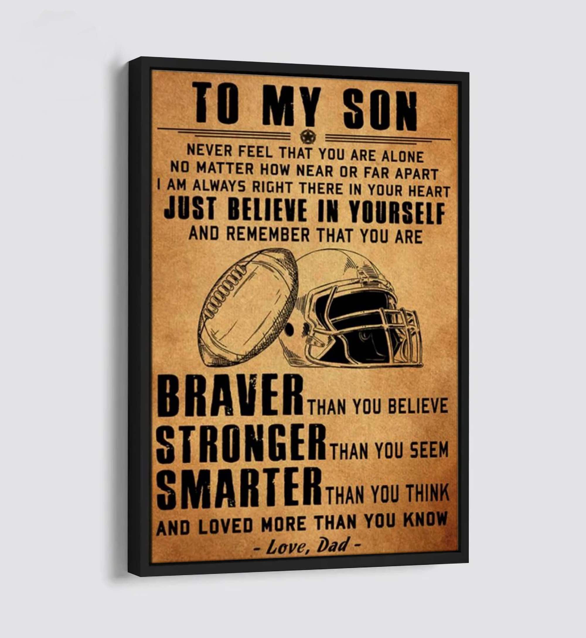 American football Braver Stronger Smarter