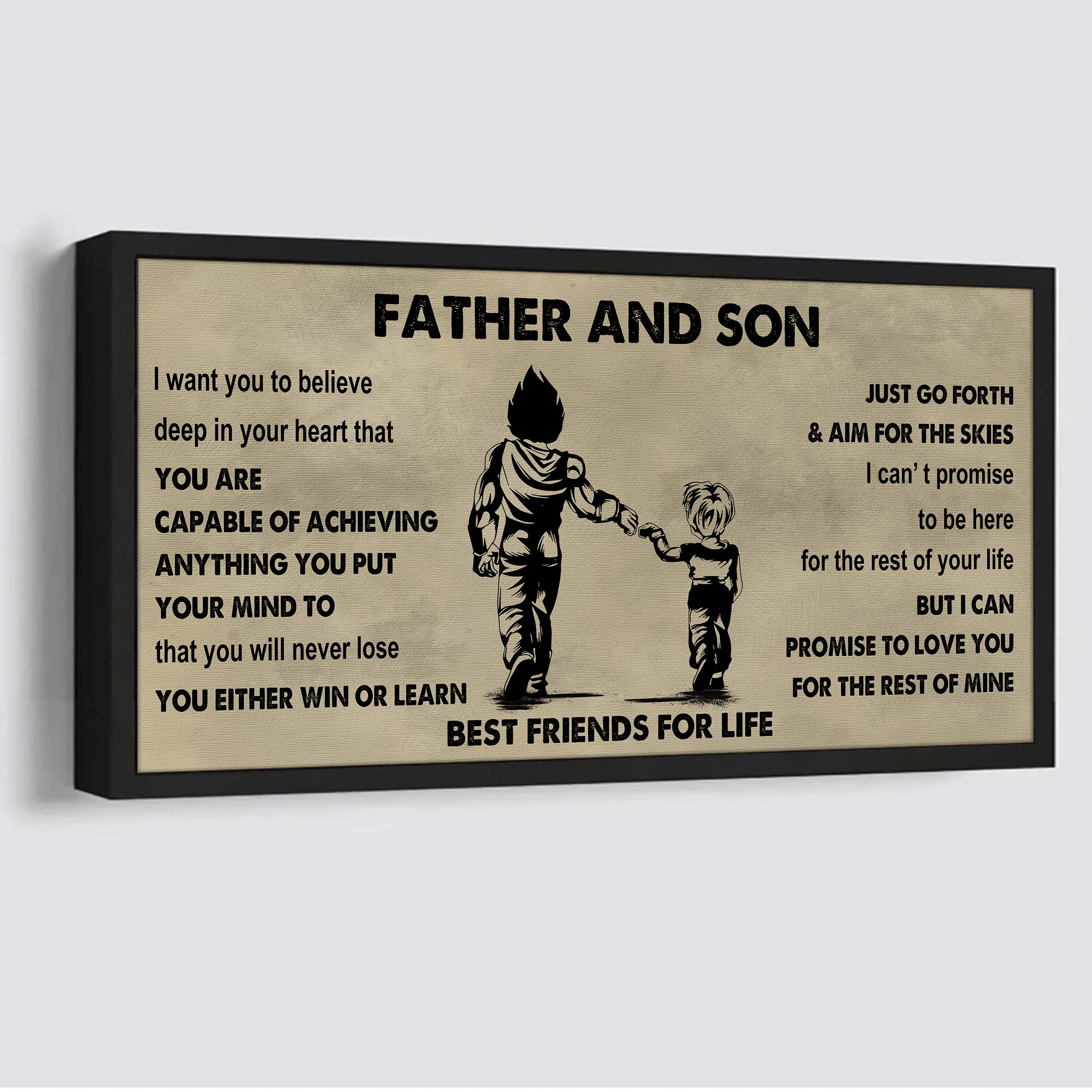 Vikings Father And Daughter Best Friends For Life - Ver 2 You Will Never Lose Poster Canvas Gift For Daughter From Father