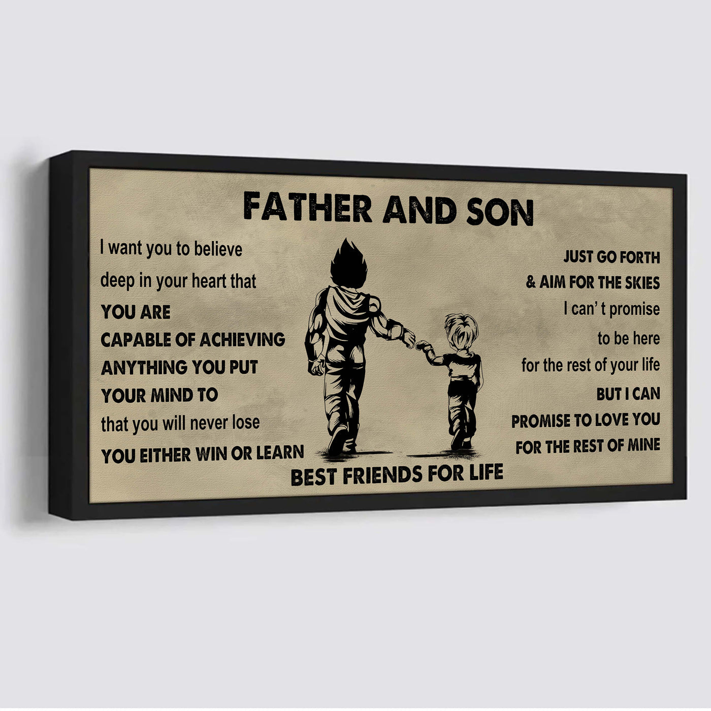 DRB Father And Daughter Best Friends For Life - Ver 2 You Will Never Lose Poster Canvas Gift For Daughter From Father