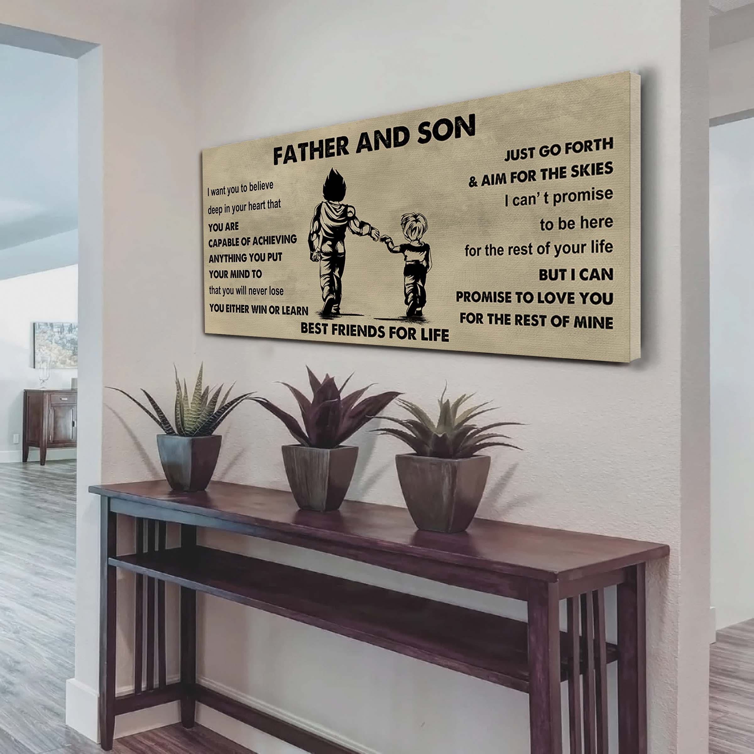 Samurai Father And Son Best Friends For Life - Ver 2 You Will Never Lose Poster Canvas Gift For Son From Father